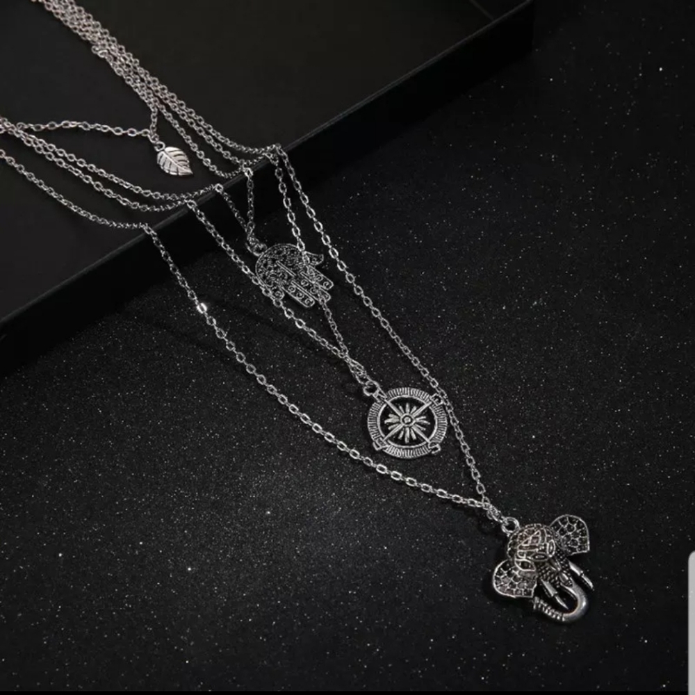 *Rayann* Layered Necklace - Picture 2 of 3